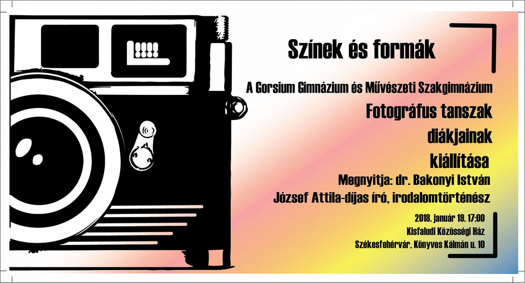 Színek és formák - a Gorsium Gimnázium fotográfus tanszakos diákjainak tárlata